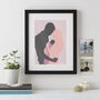 Daddy And Me Modern Silhouette Print, thumbnail 7 of 10