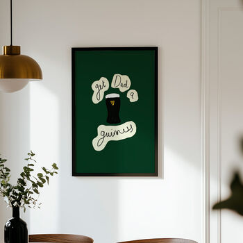 Get Dad Guinness Illustrated Art Print, 2 of 3