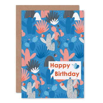 Cactus Happy Birthday Card, 2 of 2