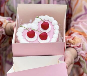 Handmade Fake Cake Pink Jewellery Box, 4 of 4