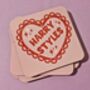 Harry Styles Heart Coaster, thumbnail 3 of 5