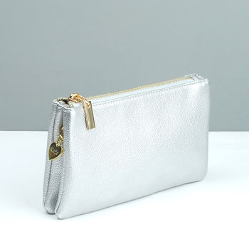 Personalised Amelia Soft Clutch Bag, 8 of 9