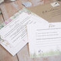 Whimsical Spring Concertina Wedding Invitations, thumbnail 4 of 6