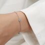 Delicate Opal Bracelet In Sterling Silver, thumbnail 7 of 11