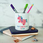 Personalised Unicorn Pencil Pot, thumbnail 2 of 6