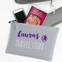 Personalised Travel Essentials Bag, thumbnail 2 of 9