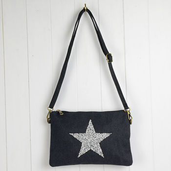 Sparkle Star Clutch Bag By Home & Glory