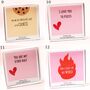 You Light Me Up Valentines Day Stud Earrings, thumbnail 6 of 11