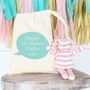 Organic Cotton Pink Bunny With Personalised Bag, thumbnail 1 of 2