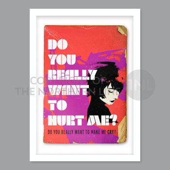 Do You Really Want To Hurt Me Music Poster Print, 5 of 5