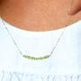 August Birthday Real Peridot Necklace, thumbnail 5 of 7