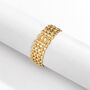 Wide Gold Plated Multilink Chain Bracelet, thumbnail 4 of 7