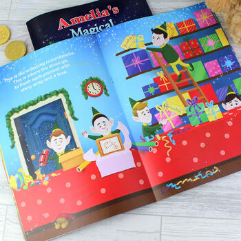 Personalised Christmas Story Book And Teddy Bear, 10 of 12