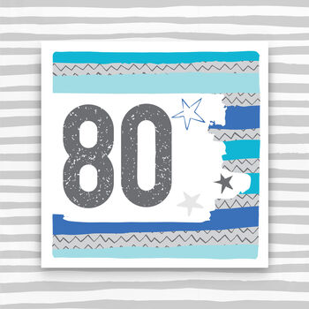 80th Birthday Card For Her Or For Him, 2 of 2
