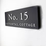 Personalised House Sign With Raised Silver Lettering, thumbnail 2 of 6