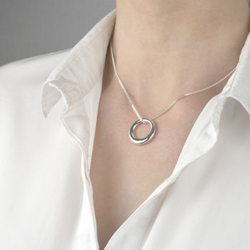Circle Of Life Sterling Silver Necklace, 3 of 4
