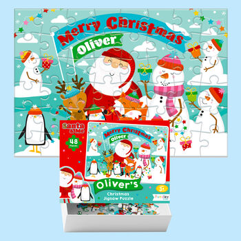 Personalised Santa And Me Jigsaw Puzzle, 4 of 11