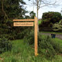 Engraved Hanging Oak Sign Post, thumbnail 3 of 12