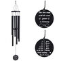 Engraved 30 Inch Black Wind Chime For Garden Decoration, thumbnail 2 of 12