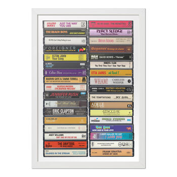Love Songs Poster, Personalised Anniversary Gift Idea, 6 of 9
