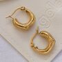 Filigree Boho Small Gold Hoops, thumbnail 3 of 7