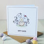 Easter Chick, Personalised Card, thumbnail 1 of 3