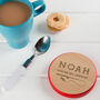 Personalised Tea Coffee Coaster Funny Fishing Gift For Dad, thumbnail 8 of 8
