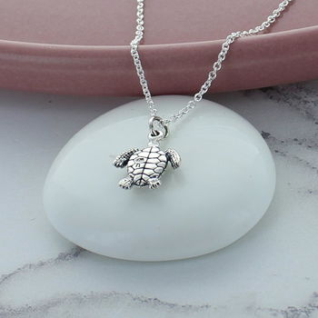 Little Tortoise Charm Necklace, 2 of 3
