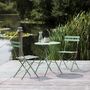 Small Bistro Set In Soft Or Forest Green, thumbnail 1 of 4