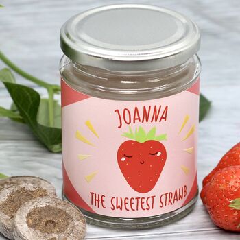 Personalised Sweet Strawberry Jar Grow Kit, 8 of 8
