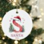 Ceramic Inital Christmas Ornament, thumbnail 3 of 3