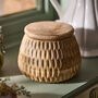 Textured Wooden Box With Lid, thumbnail 1 of 4