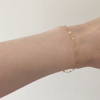 Gold Filled Lace Chain Bracelet, 4 of 5