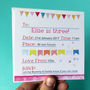 Personalised Girl's Party Invites Pack Of Six, thumbnail 4 of 5