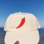 Chilli And Sparkles Embroidered Cream Hat, thumbnail 4 of 8