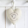 Personalised 80th Birthday Hanging Heart Gift For Her, thumbnail 7 of 12