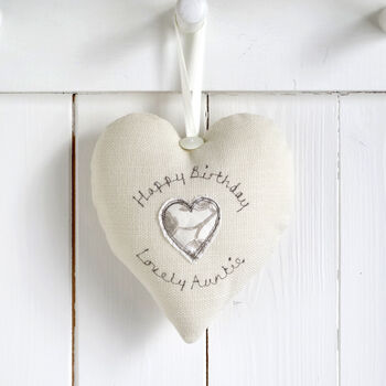 Personalised 80th Birthday Hanging Heart Gift For Her, 7 of 12