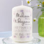 Personalised 'Got Married' Wedding Candle, thumbnail 3 of 7