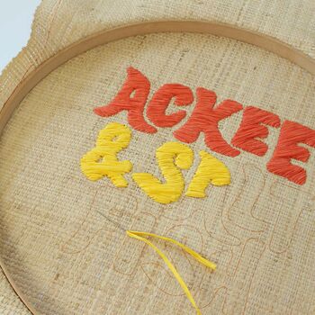 Ackee And Saltfish Raffia Wall Hanging, 4 of 4