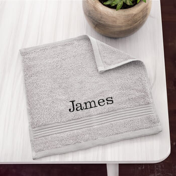 Personalised Bliss Luxury Bath Towel Seven Piece Bale Set, 3 of 12