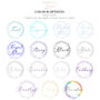 Sparkly Circle Wedding Save The Date Magnet And Card, thumbnail 9 of 11