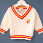 Clubhouse Personalised Baby And Children’s Cricket Jumper, thumbnail 4 of 12