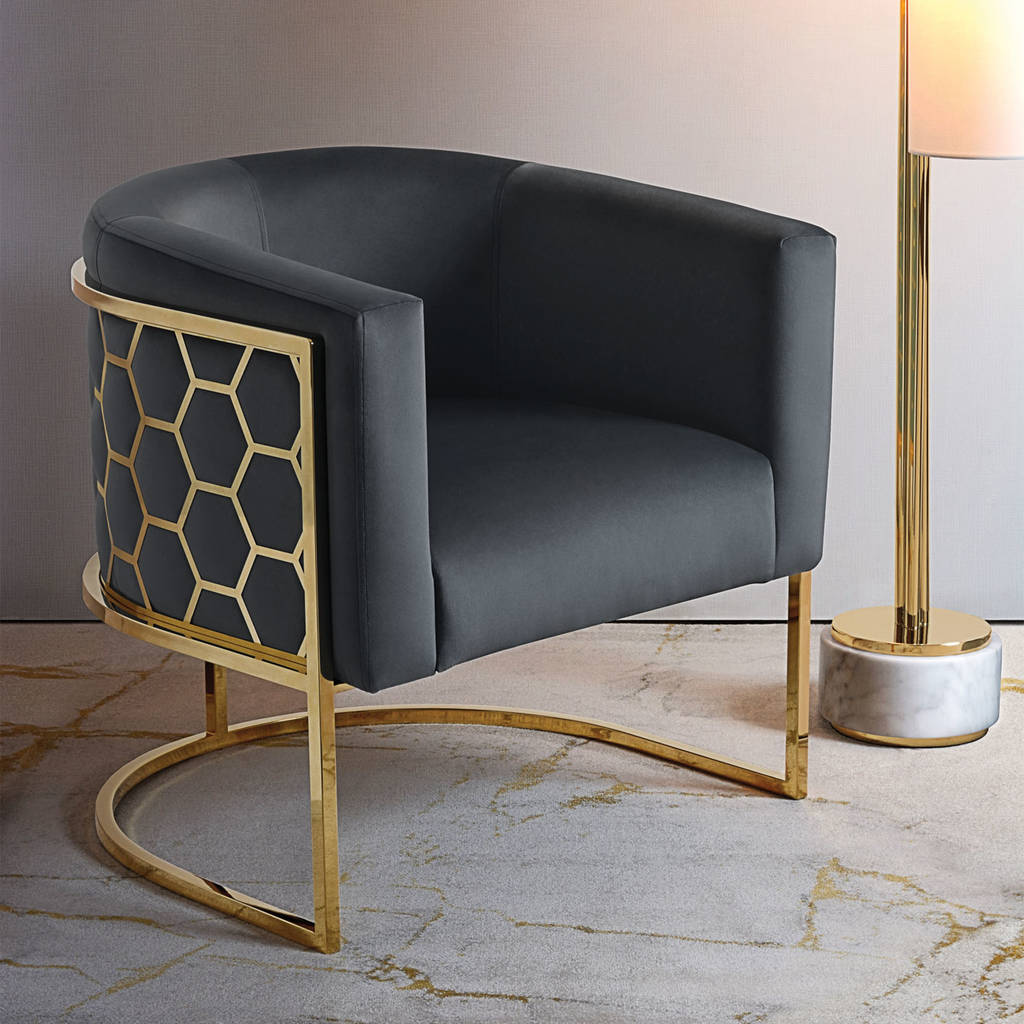 Brass Tub Chair By I Love Retro