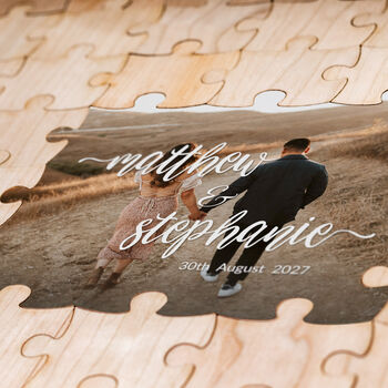 Wedding Puzzle Guestbook Personalised With Custom Photo, 4 of 10