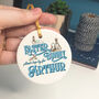 Personalised Stop Here Easter Bunny Hanging Decoration, thumbnail 6 of 11