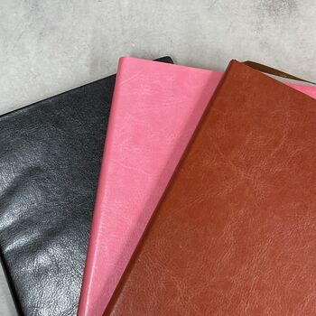 Personalised Leather Notebook A5 Lined, 6 of 7