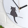 Crouching Cat Wall Clock, thumbnail 4 of 4