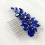 Delicate Blue Crystal Hair Comb, thumbnail 2 of 5