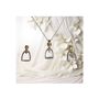 Personalised Sterling Silver And Gold Stirrup Gift Set, thumbnail 6 of 9