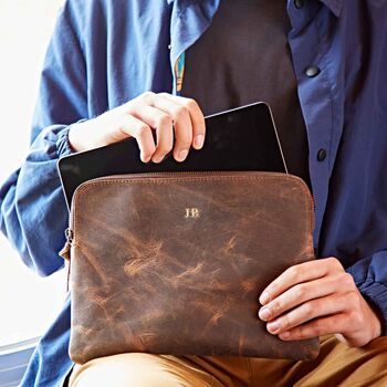Personalised Buffalo Leather iPad Case, 2 of 9